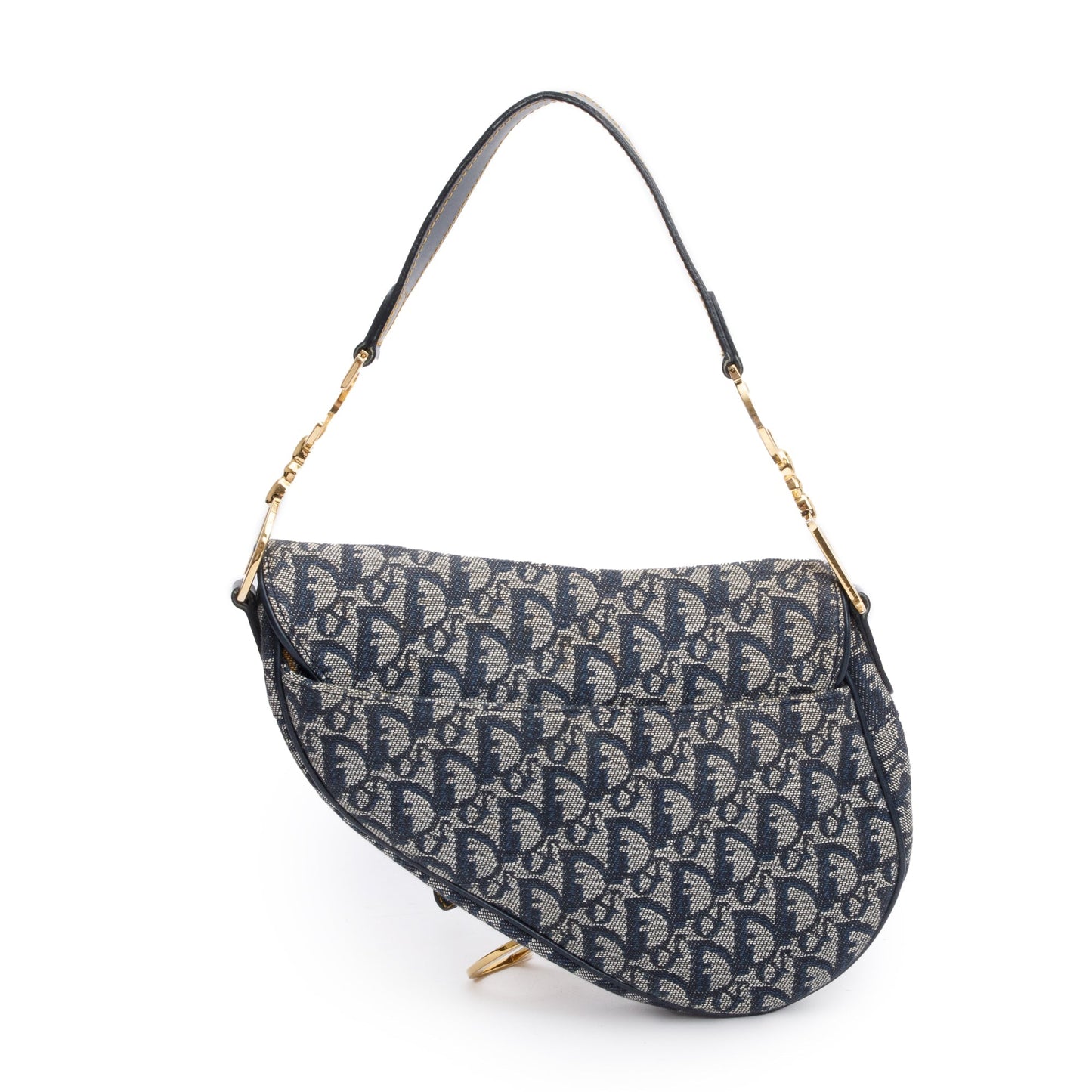 Christian Dior Vintage Oblique Medium Saddle Bag