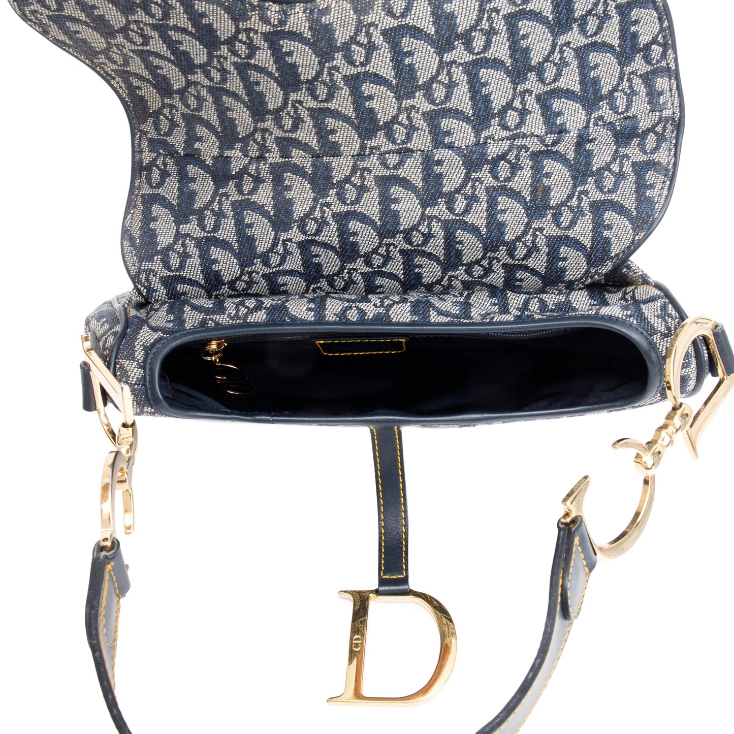 Christian Dior Vintage Oblique Medium Saddle Bag