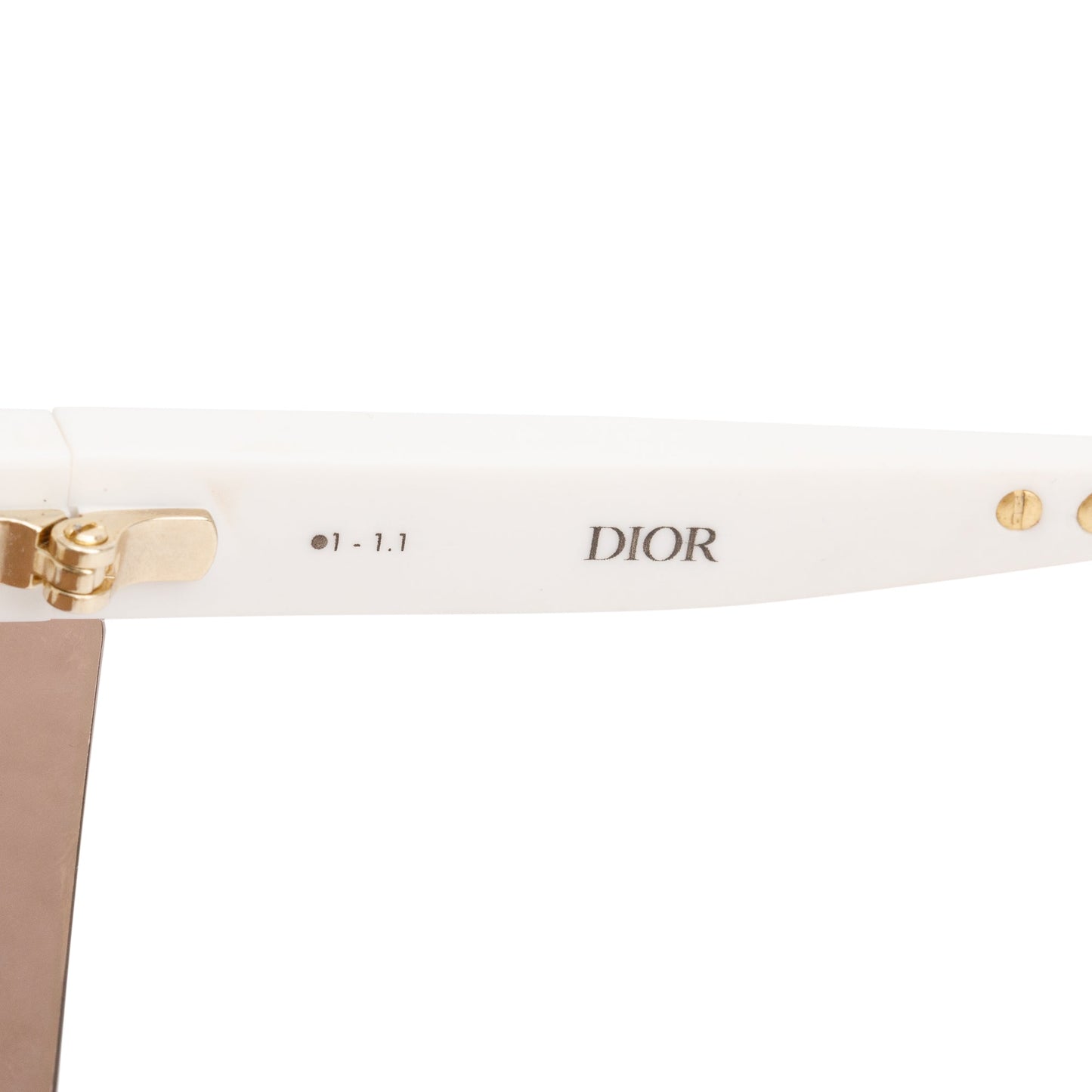 Christian Dior White DiorClub M1U Shield Mask Sunglasses