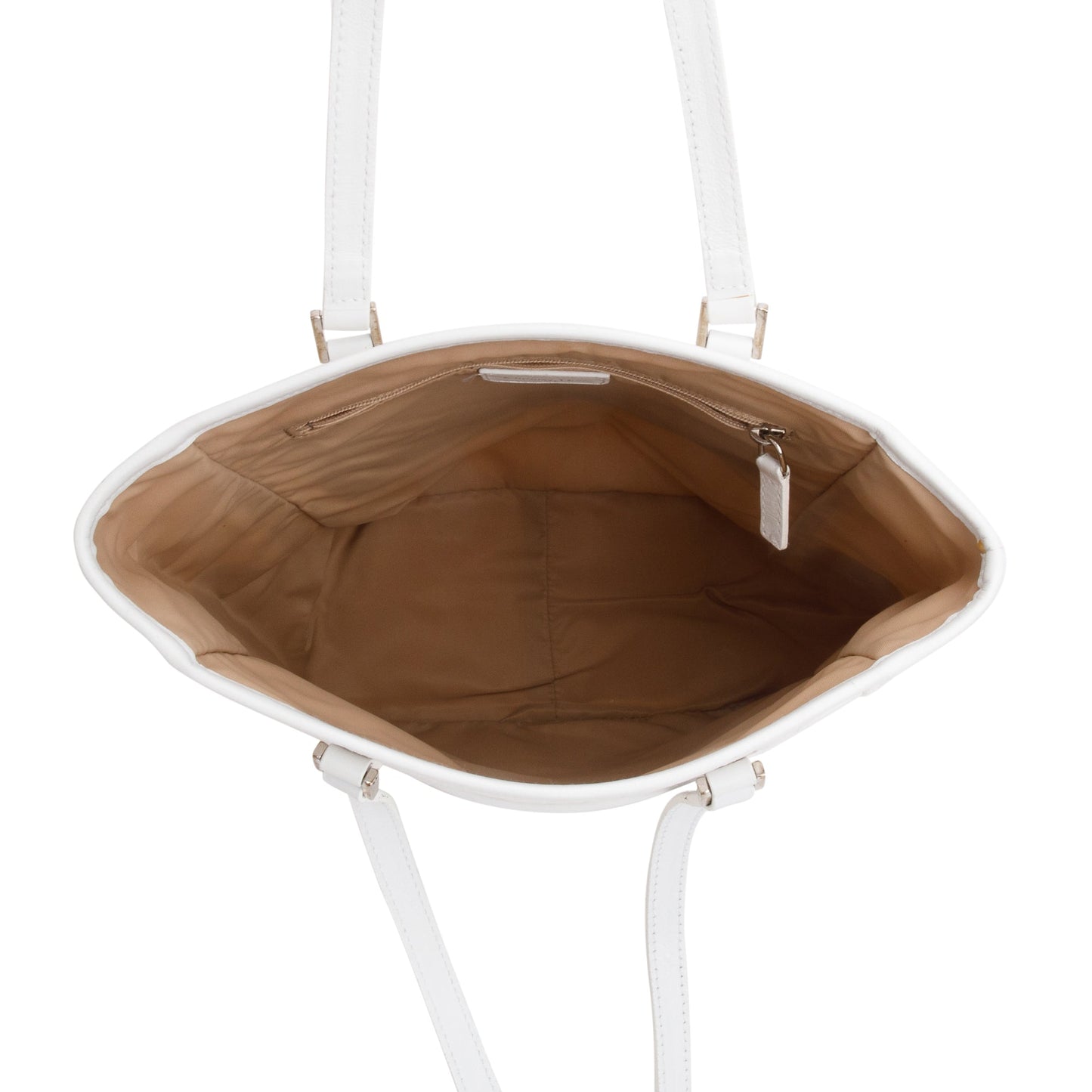 Christian Dior White Diorissimo Canvas Tote