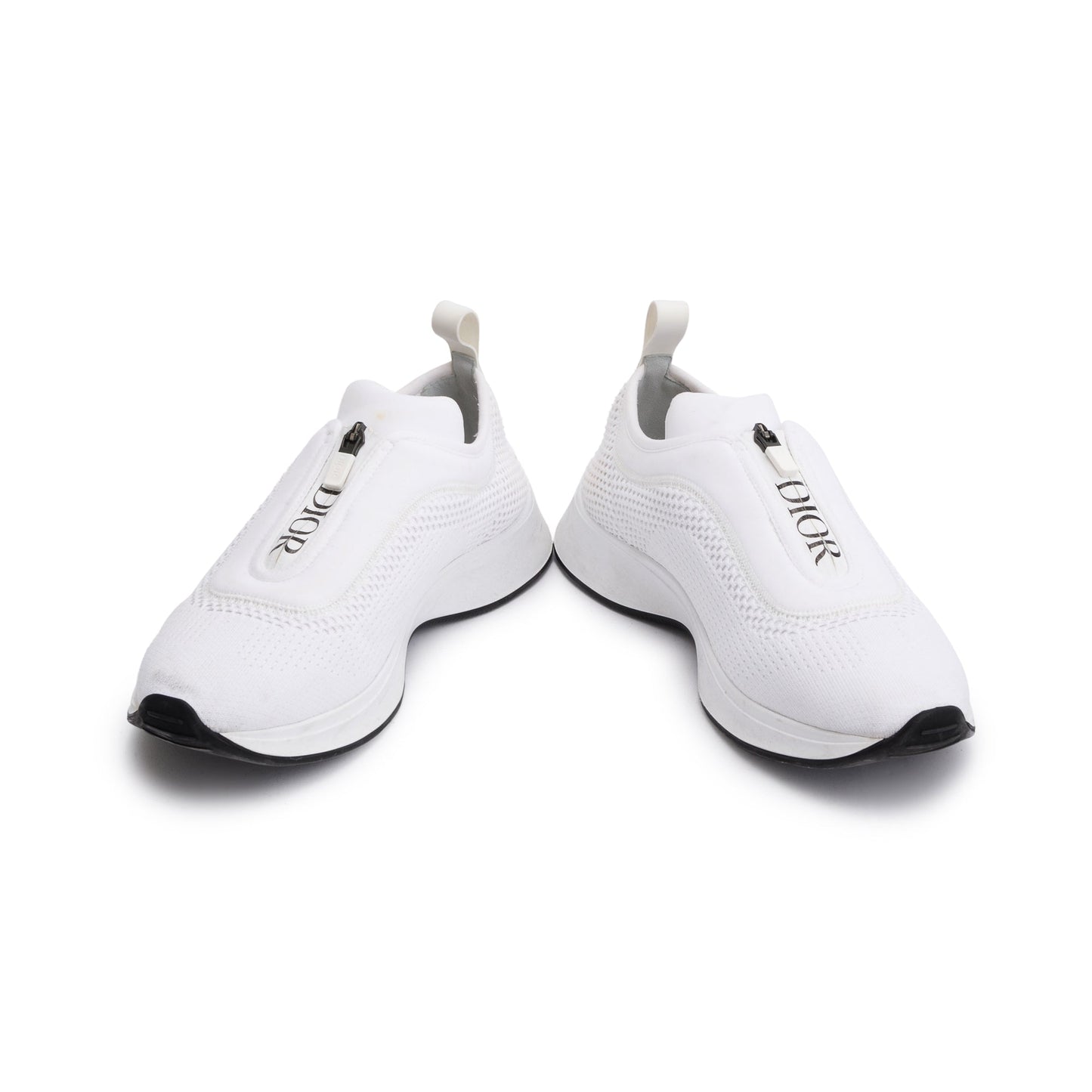 Christian Dior White Knit B25 Low Sneakers, Size 41