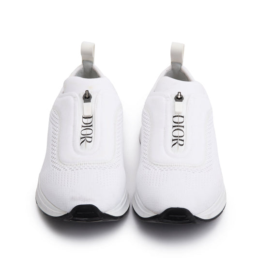 Christian Dior White Knit B25 Low Sneakers, Size 41