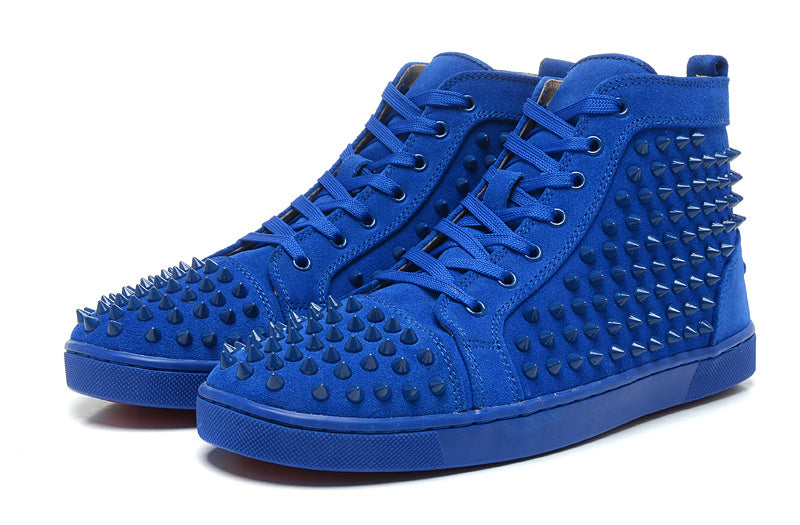 CHRISTIAN LOUBOUTIN  LOUIS SPIKES HIGH TOP SNEAKER MEN SIZE 43