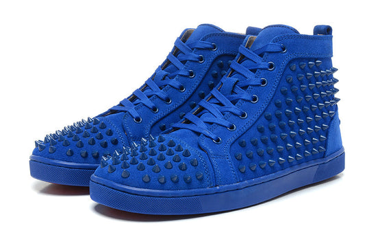 CHRISTIAN LOUBOUTIN  LOUIS SPIKES HIGH TOP SNEAKER MEN SIZE 43