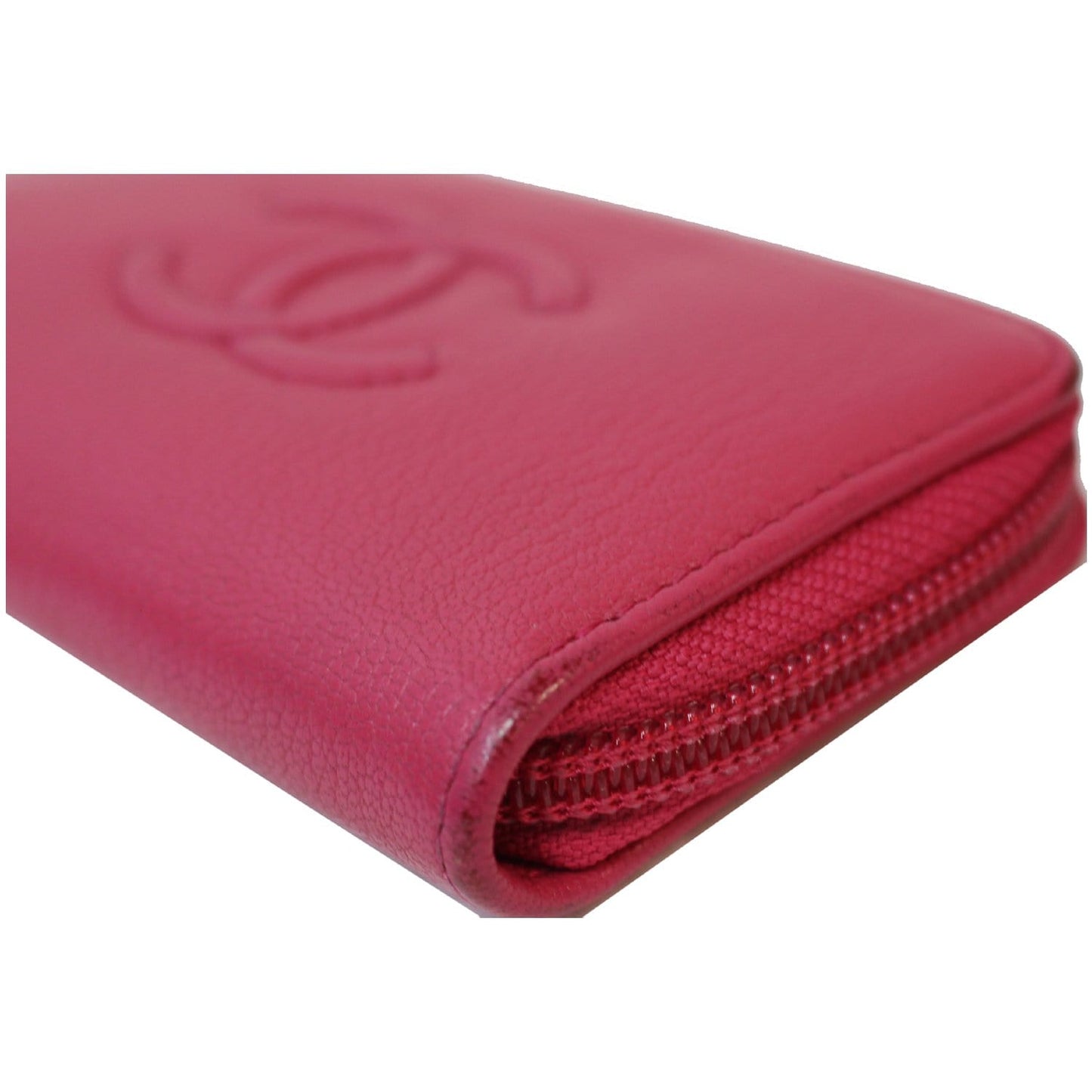CHANEL CC Key Holder Caviar Leather Case Wallet Pink 22826381