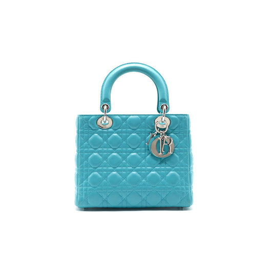 Luxury Dior Medium Lady Luxury Dior Tote Lake Blue