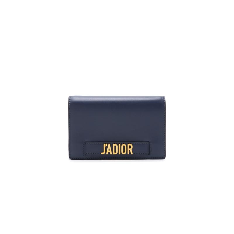 Luxury Dior J'ALuxury Dior wallet on chain Navy with GHW