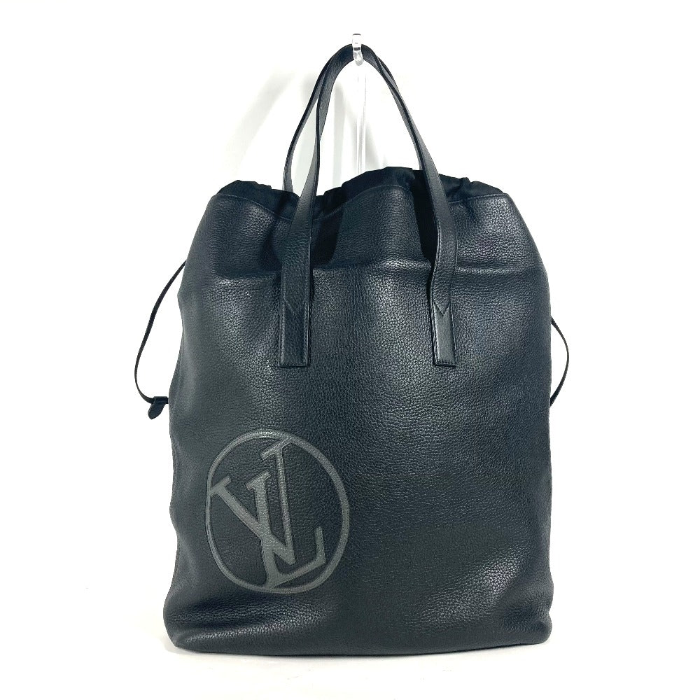 LOUIS VUITTON Shoulder Bag M55000 Taurillon Clemence Leather black LV circle Hippo Light mens