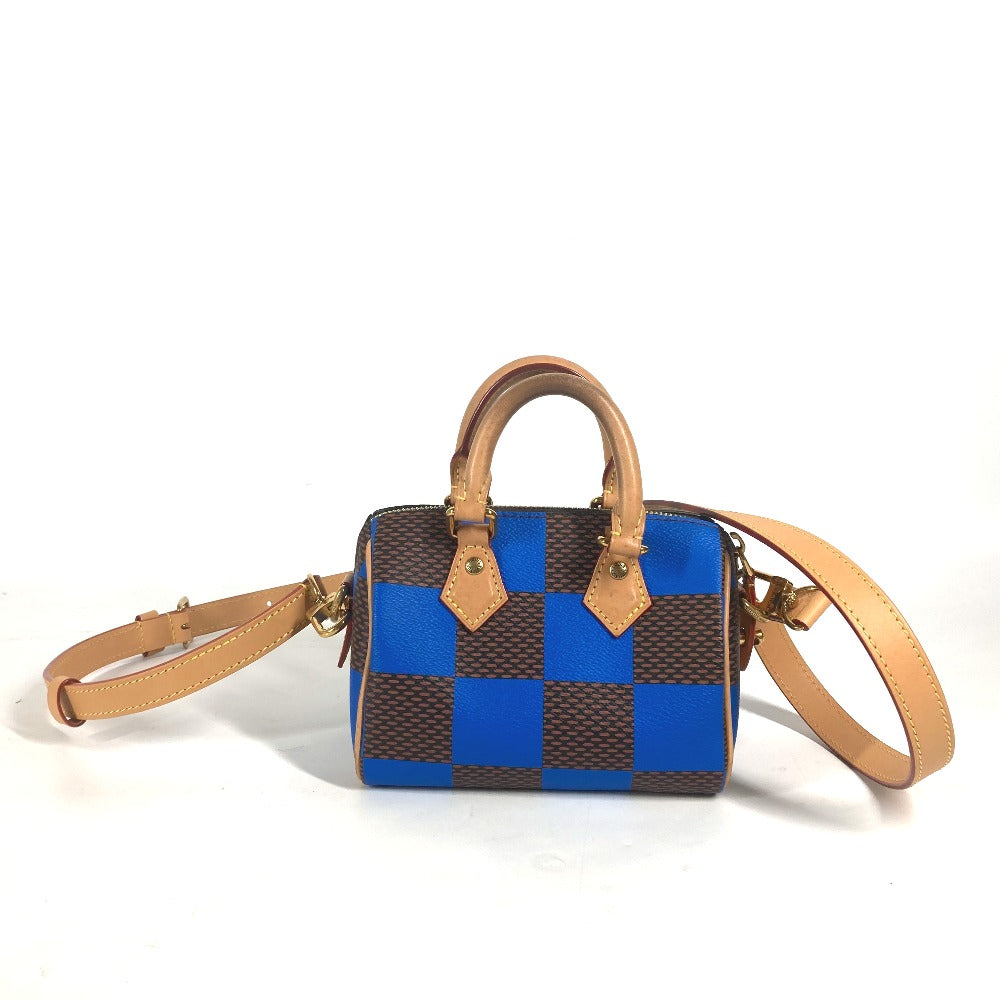 LOUIS VUITTON Handbag N40595 Damier canvas blue Damier Pop Speedy bandouliere 18