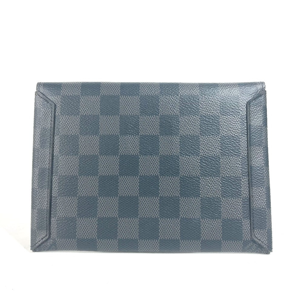 LOUIS VUITTON Card Case N60255 Damier Grafitto Canvas black Damier Grafitte Alpha Tri Pro Pouch mens