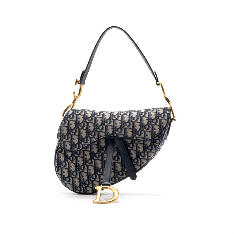 Luxury Dior Oblique Saddle Bag
