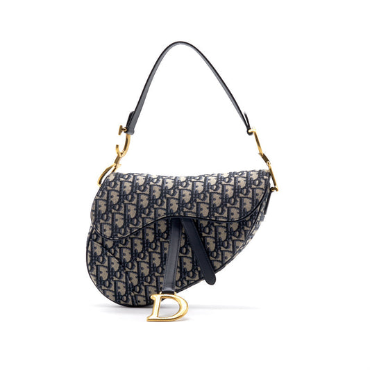 Luxury Dior Oblique Saddle Bag