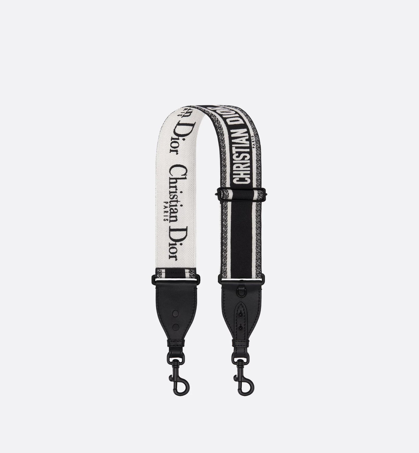 Dior Ultra Matte Shoulder Strap with Ring In Black