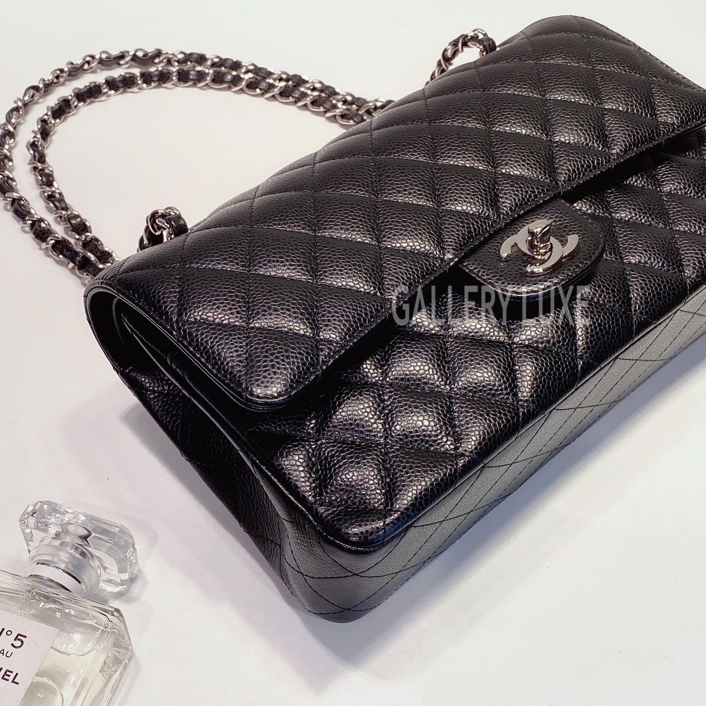 No.3407-Chanel Caviar Classic Flap Bag 25cm