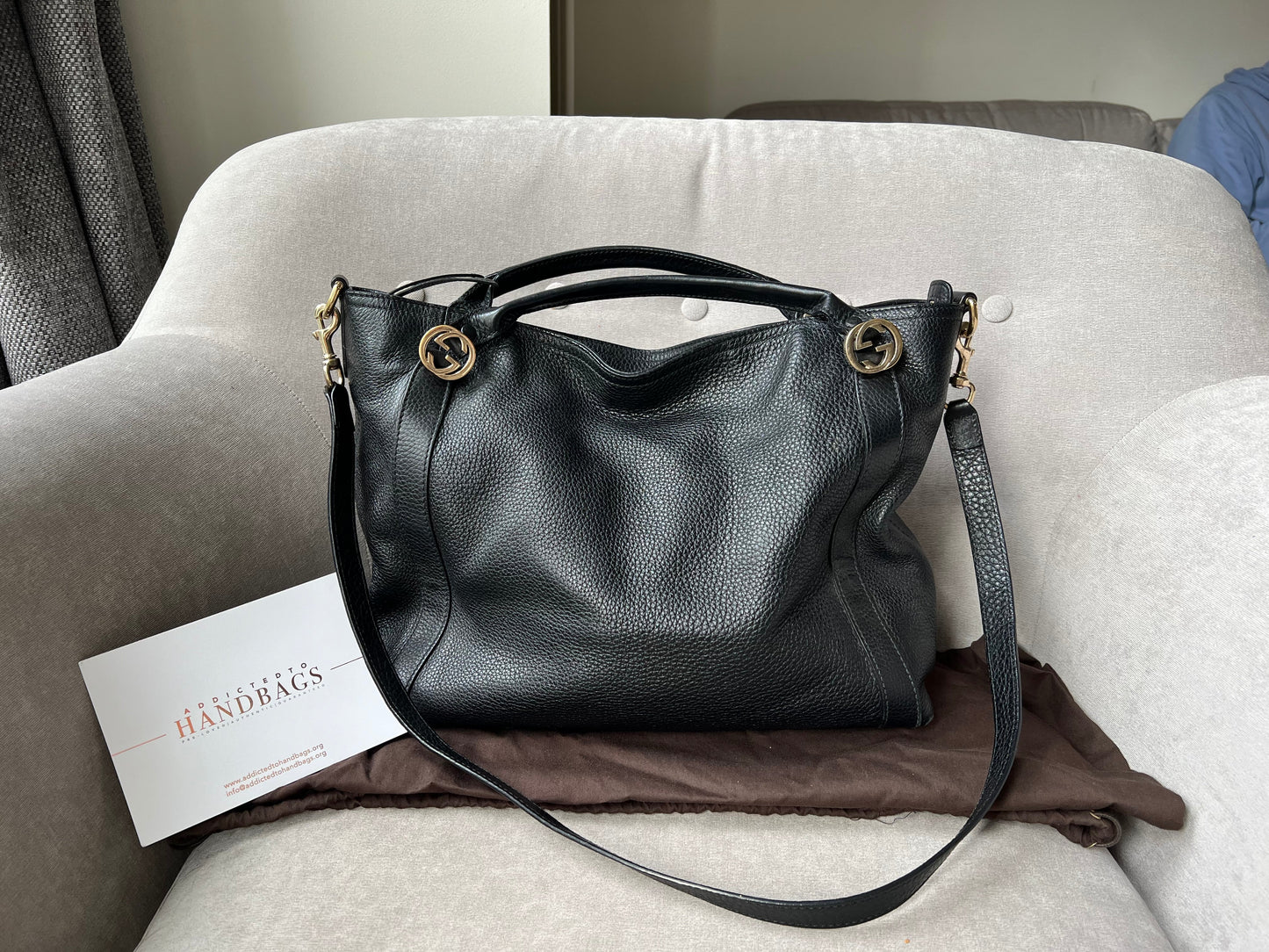 Luxury Gucci Trending 2025 Black Miss GG Leather Shoulder Bag