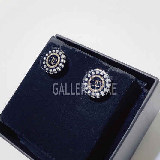 No.3233-Chanel Circle Acrylic CC Earrings