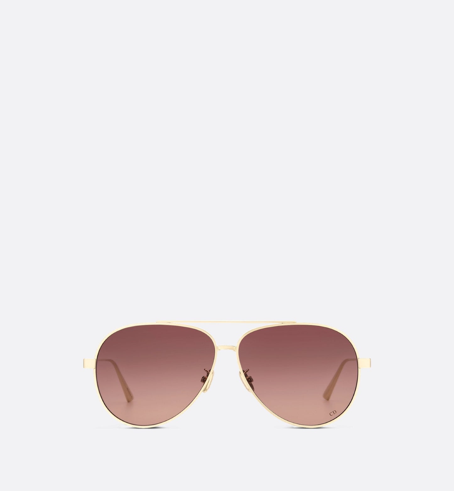 Luxury Diorcannage A1U Gradient Brown To Pink Pilot Sunglasses