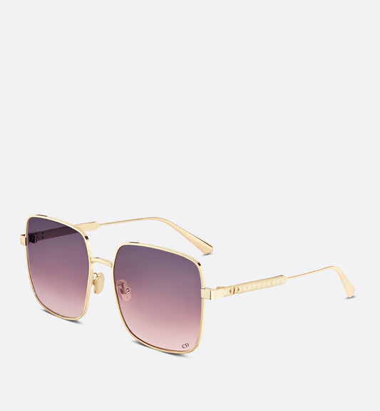 Luxury Diorcannage S1U Gradient Purple To Pink Square Sunglasses