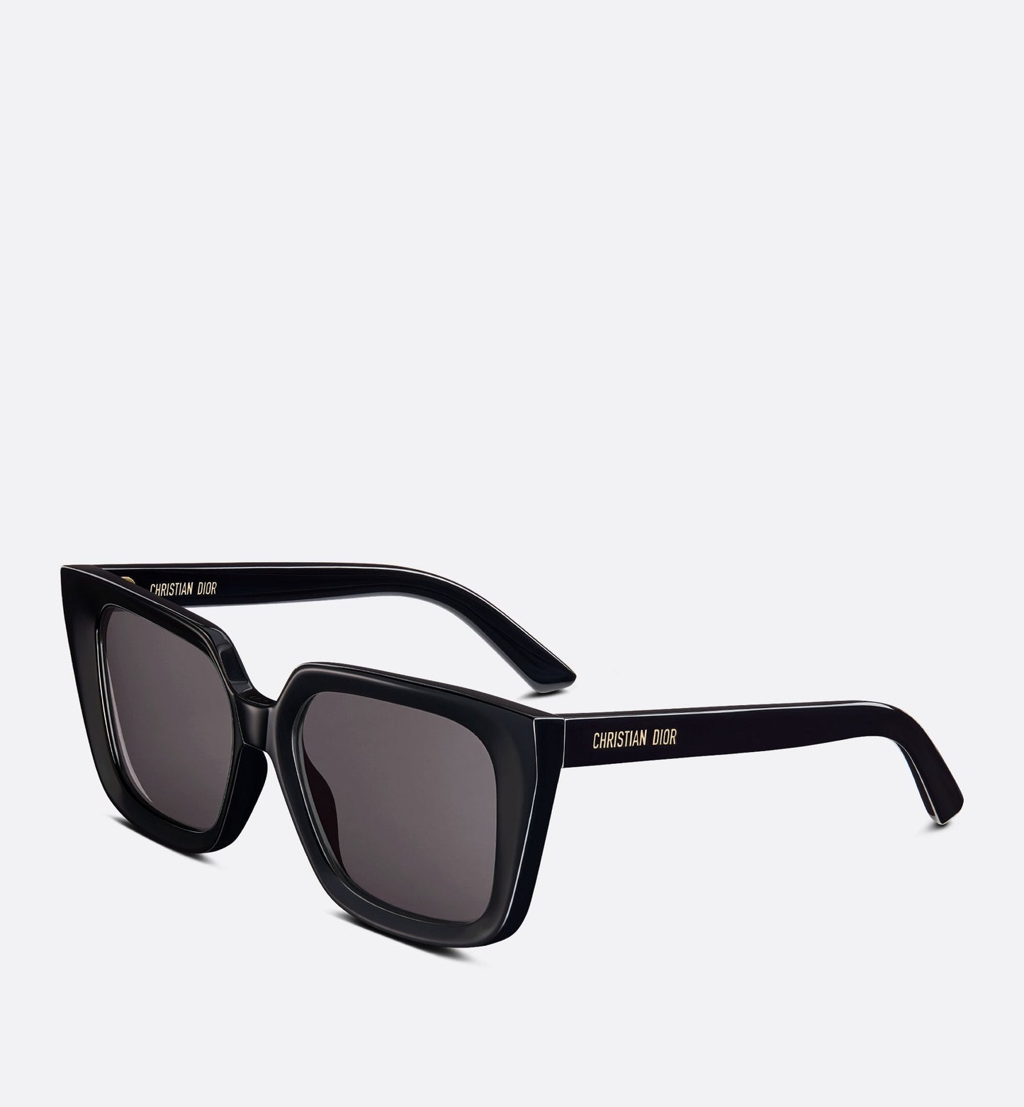 Luxury Diormidnight S1I Black Square Sunglasses
