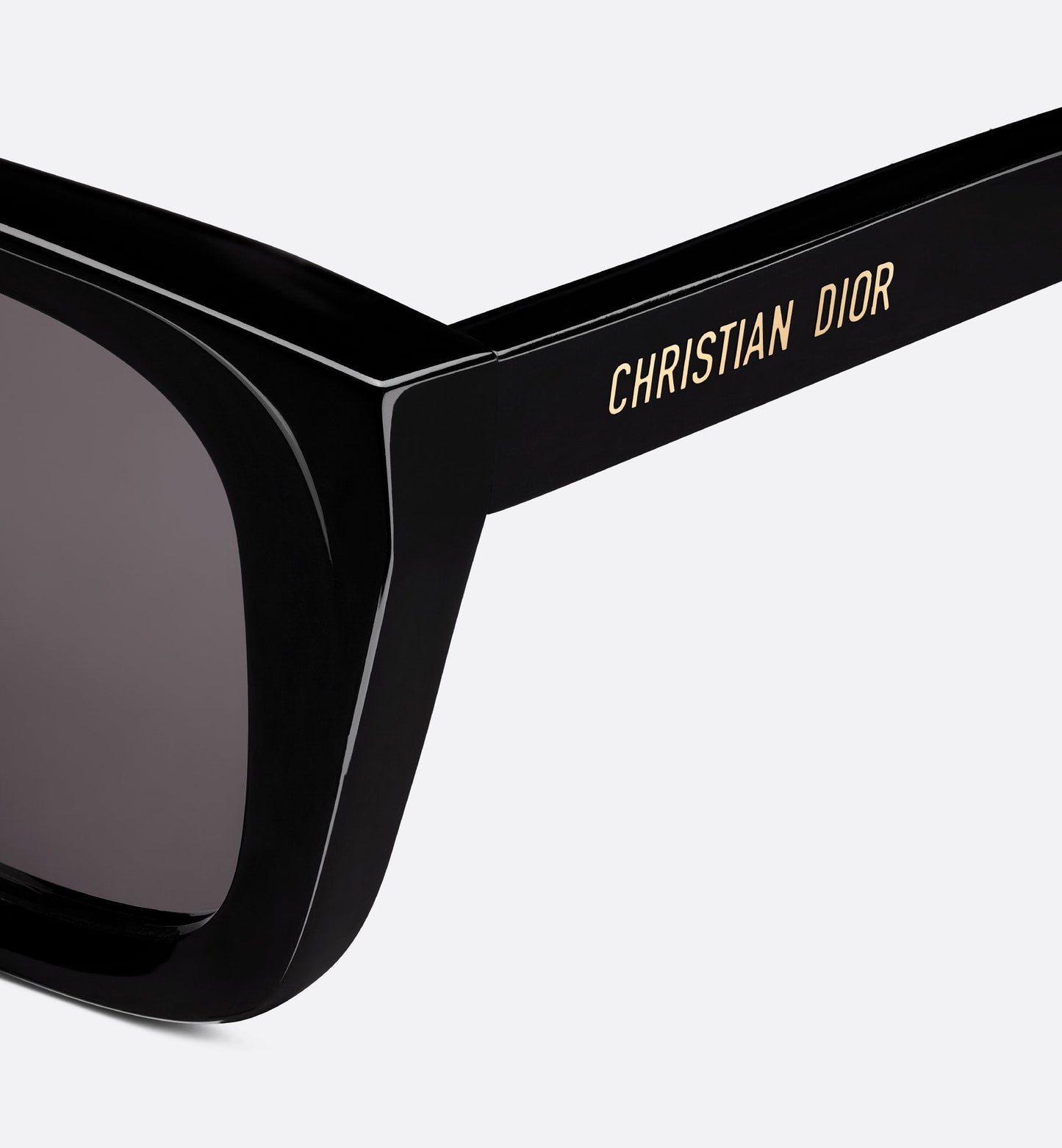 Luxury Diormidnight S1I Black Square Sunglasses