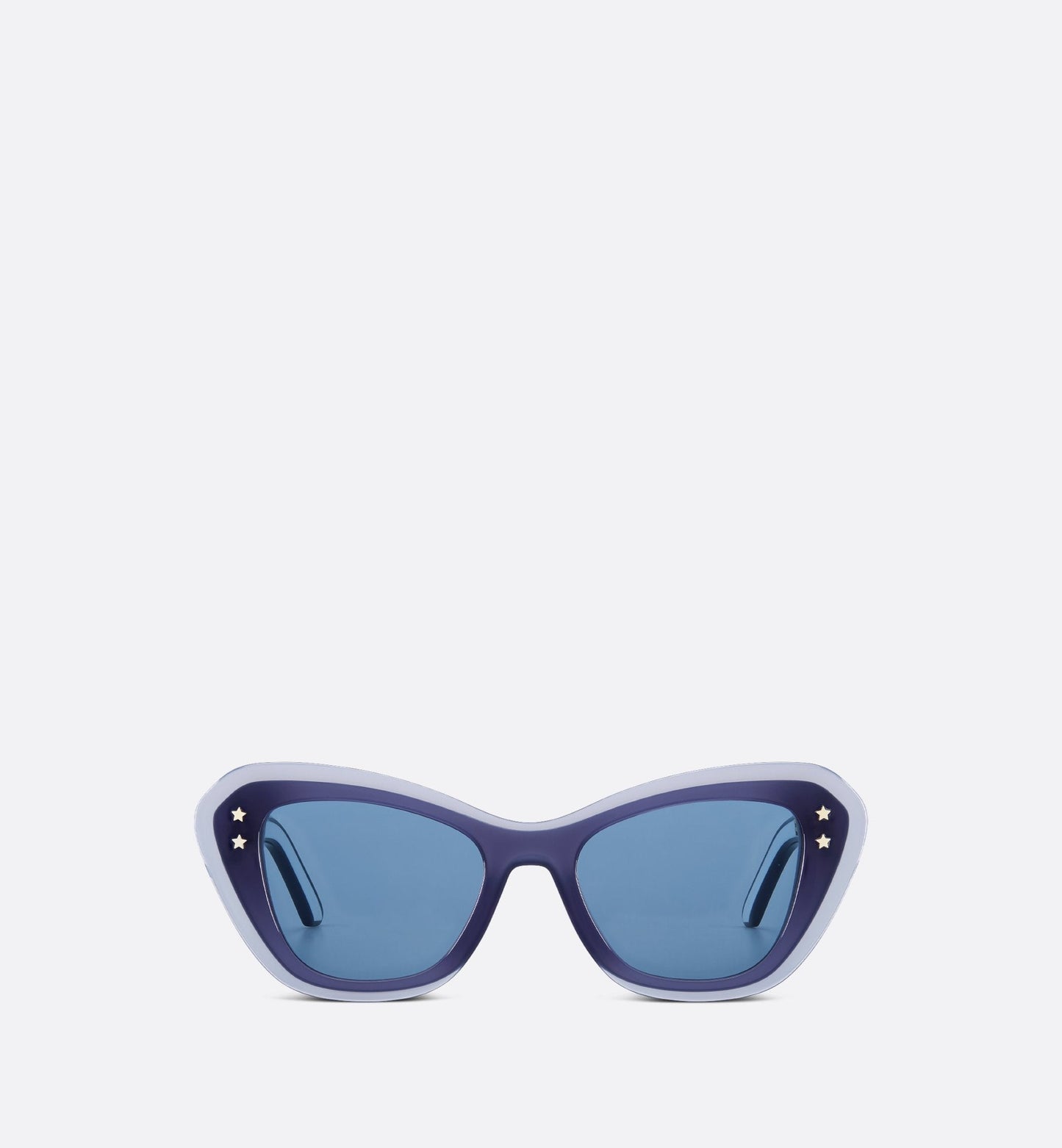 Luxury Diorpacific B3U Transparent Blue Butterfly Sunglasses