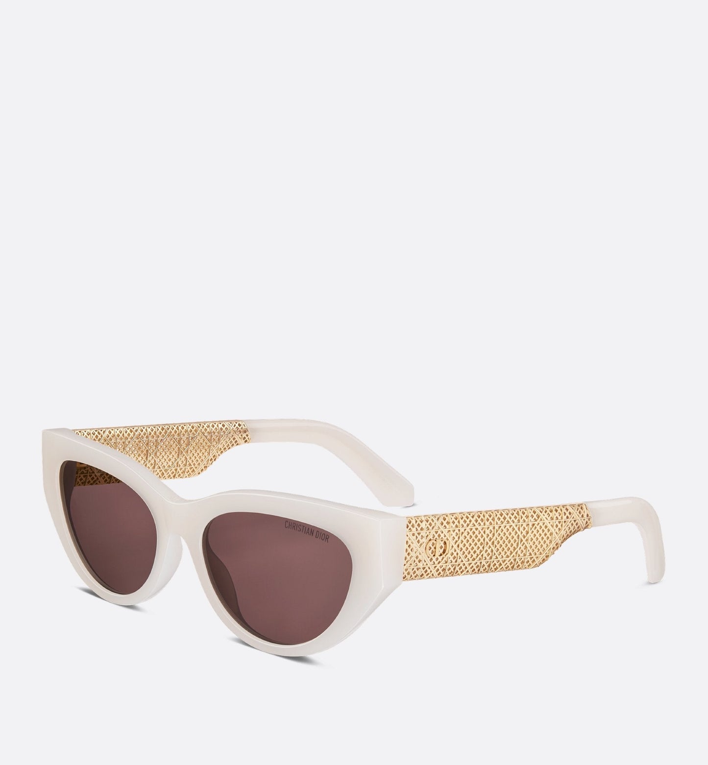 Luxury Dioresille B1I Milky Ivory Butterfly Sunglasses
