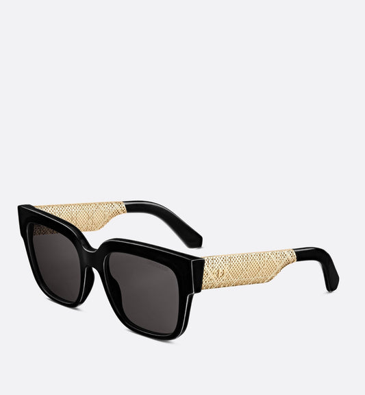 Luxury Dioresille S1I Black Square Sunglasses