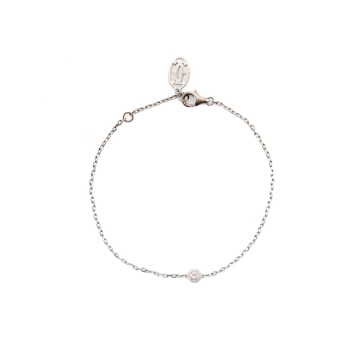 Cartier D’Amour Bracelet, Small Model White Gold with Diamond