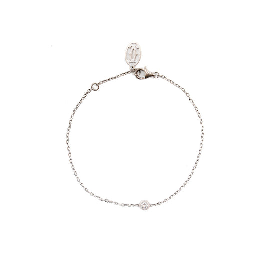 Cartier D’Amour Bracelet, Small Model White Gold with Diamond