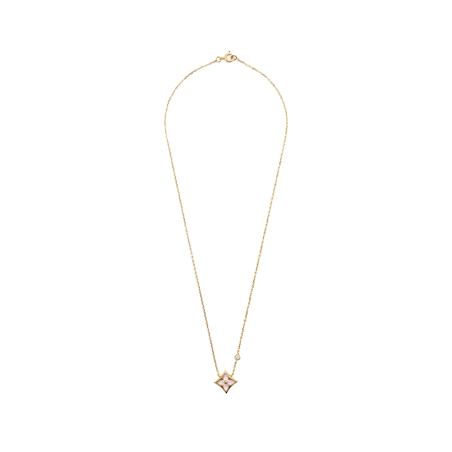 Louis Vuitton Color Blossom BB Star Pendant Rose Gold/White Mother-of-Pear/Diamond