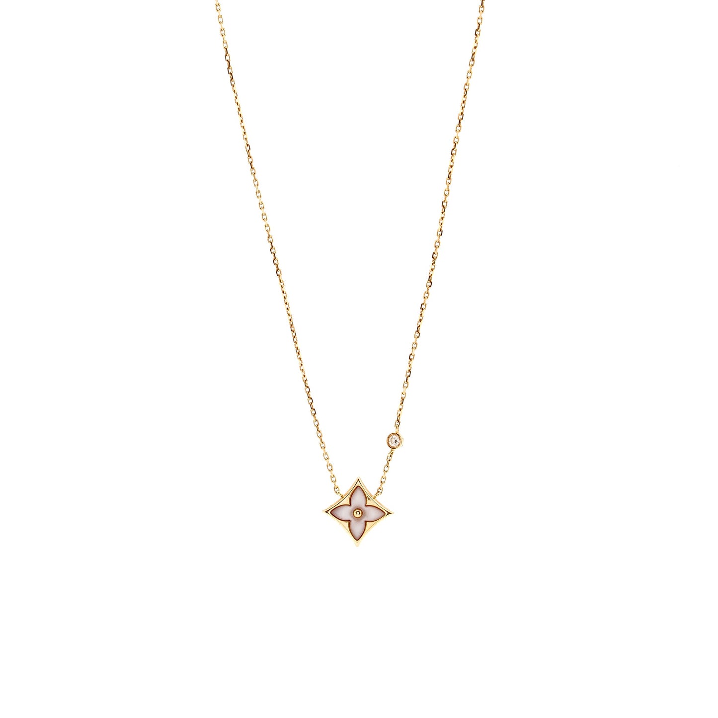 Louis Vuitton Color Blossom BB Star Pendant Rose Gold/White Mother-of-Pear/Diamond