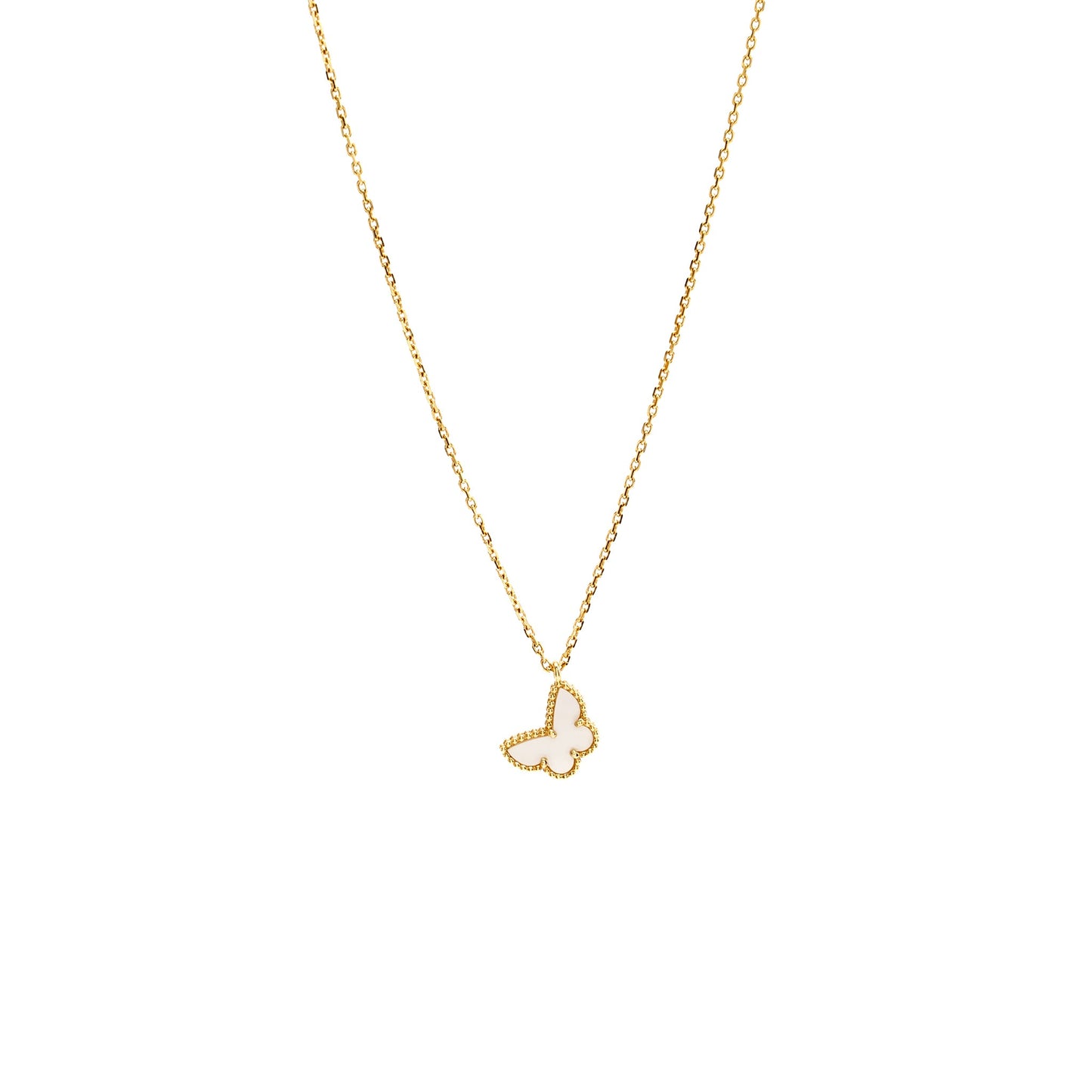 Van Cleef & Arpels Sweet Butterflies Pendant Yellow Gold/Mother-of-Pearl