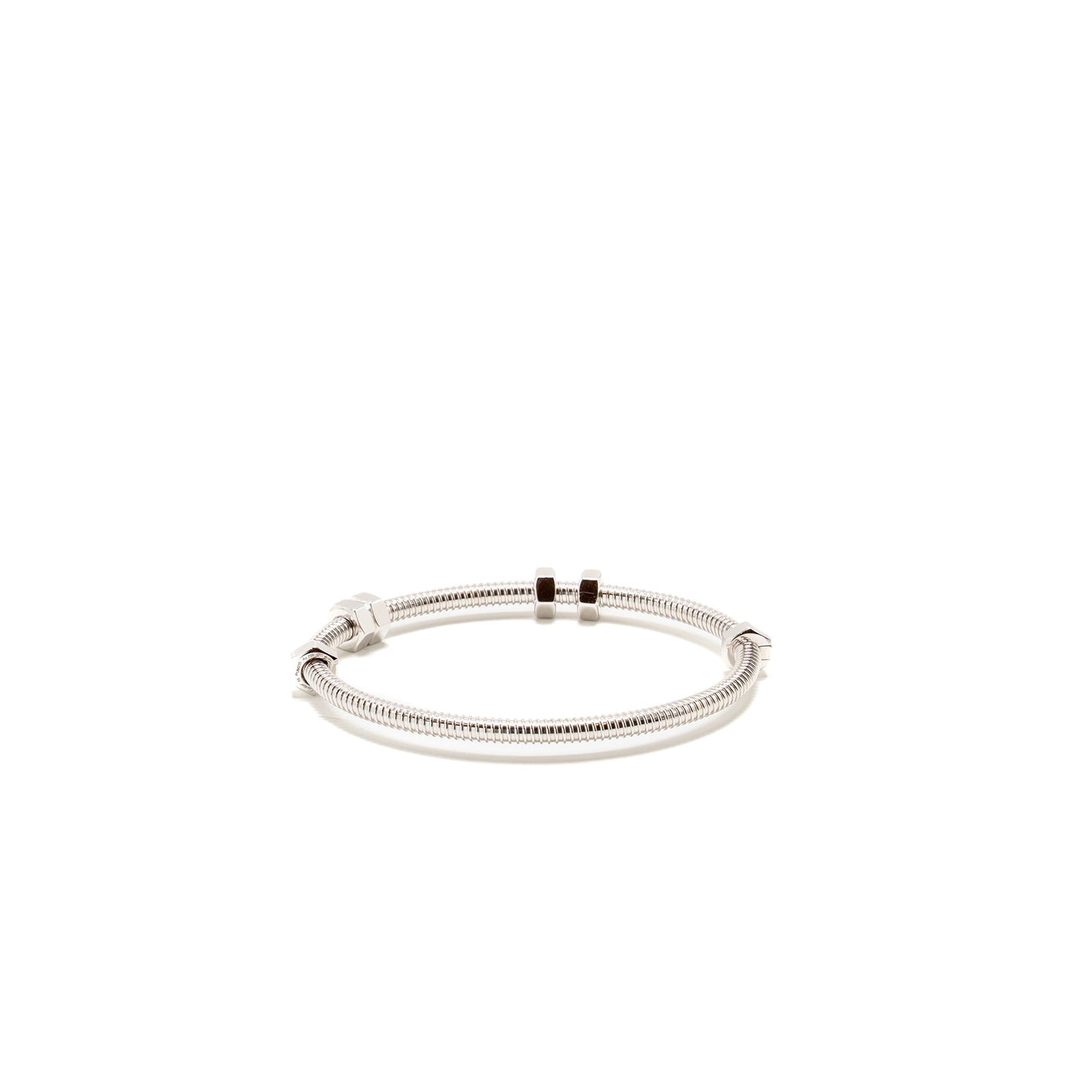 Cartier Size 16 Ecrou De Cartier Bracelet White Gold