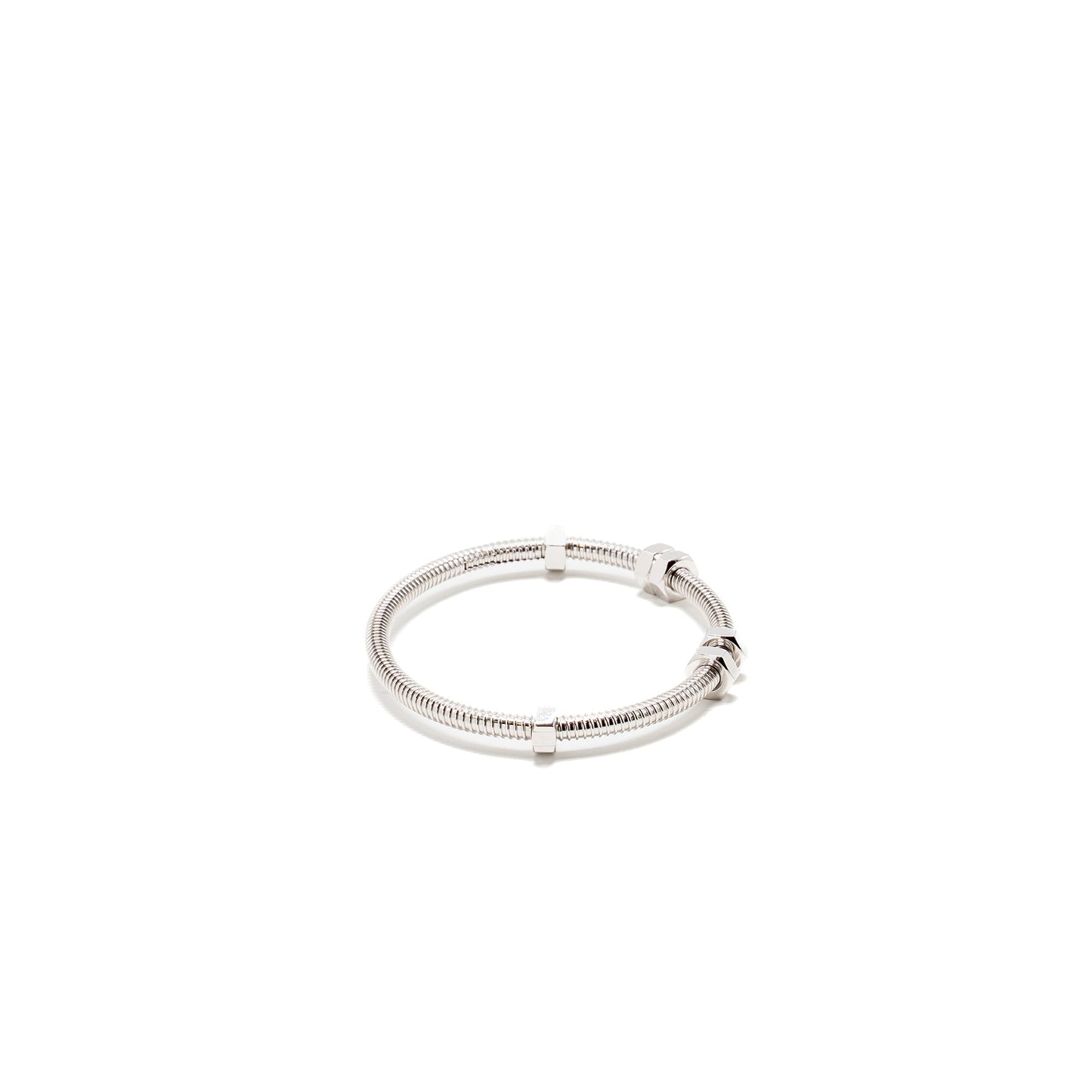 Cartier Size 16 Ecrou De Cartier Bracelet White Gold