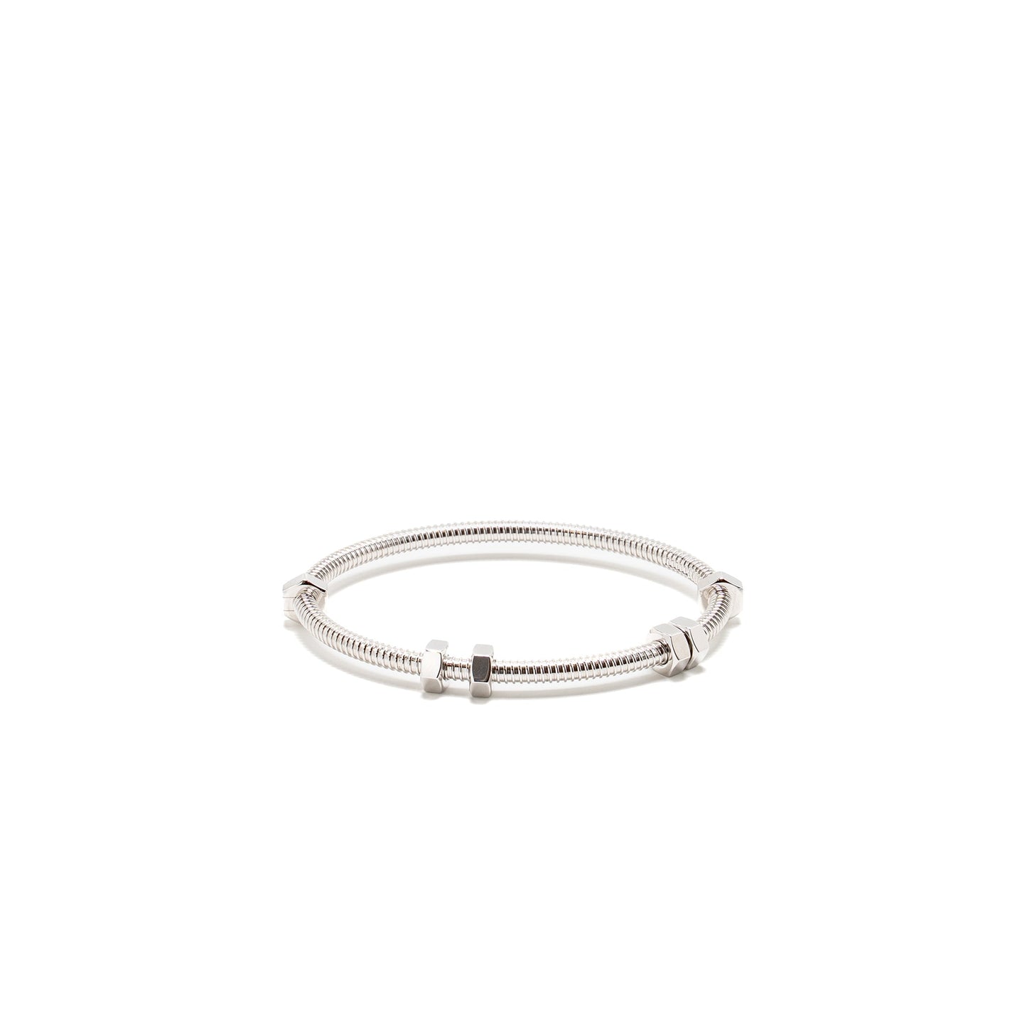 Cartier Size 16 Ecrou De Cartier Bracelet White Gold