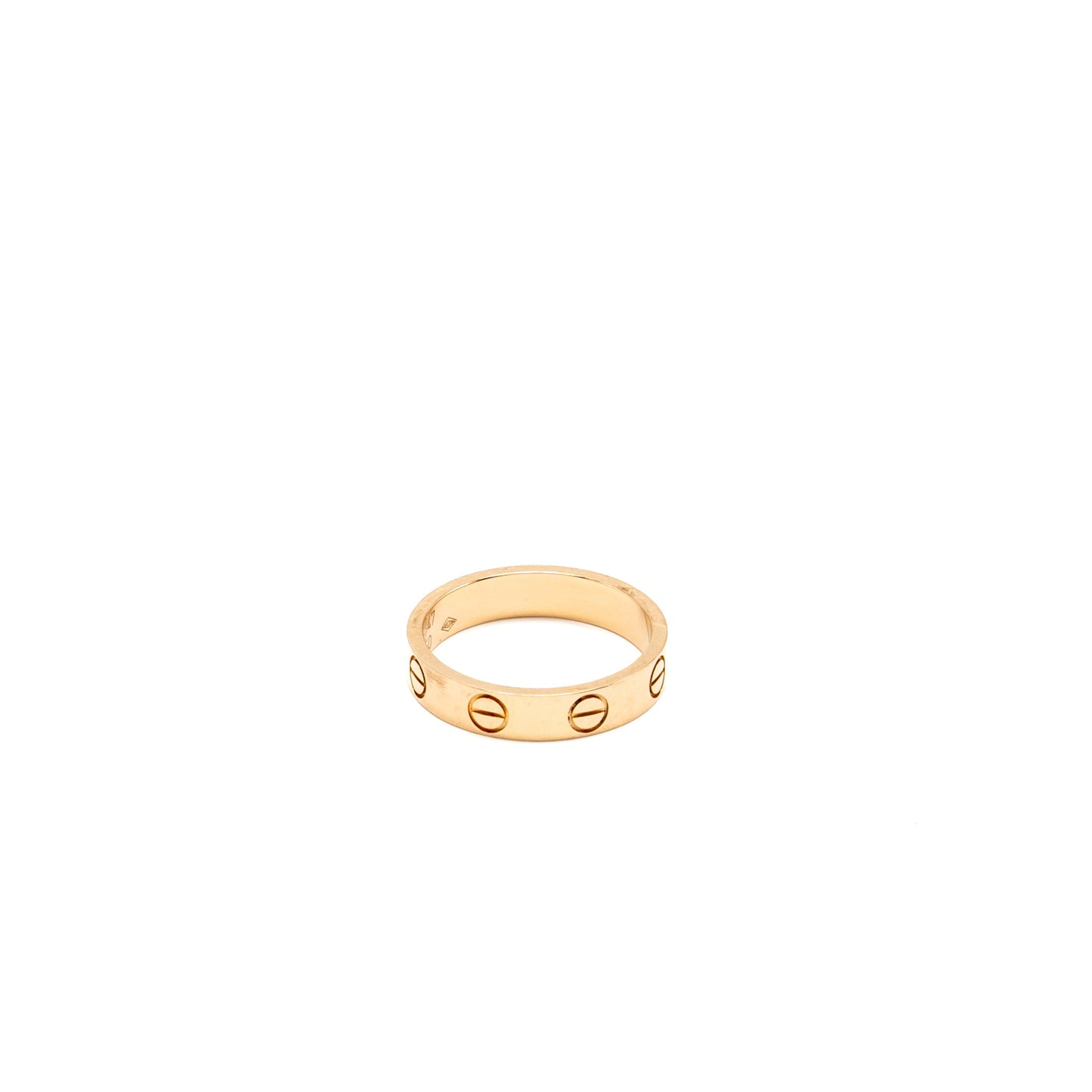 Cartier Size 47 Love Ring Small Model Rose Gold