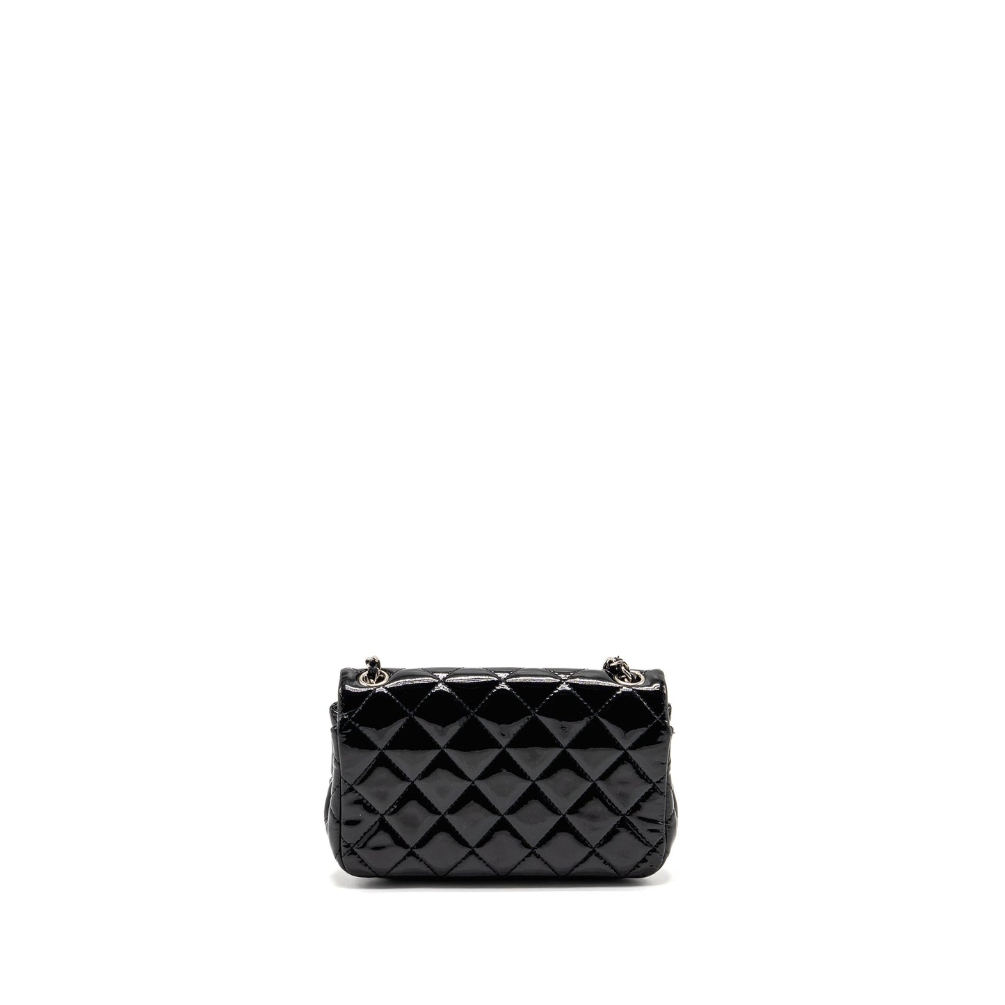 Chanel CC Mini Flap Bag Patent Black SHW