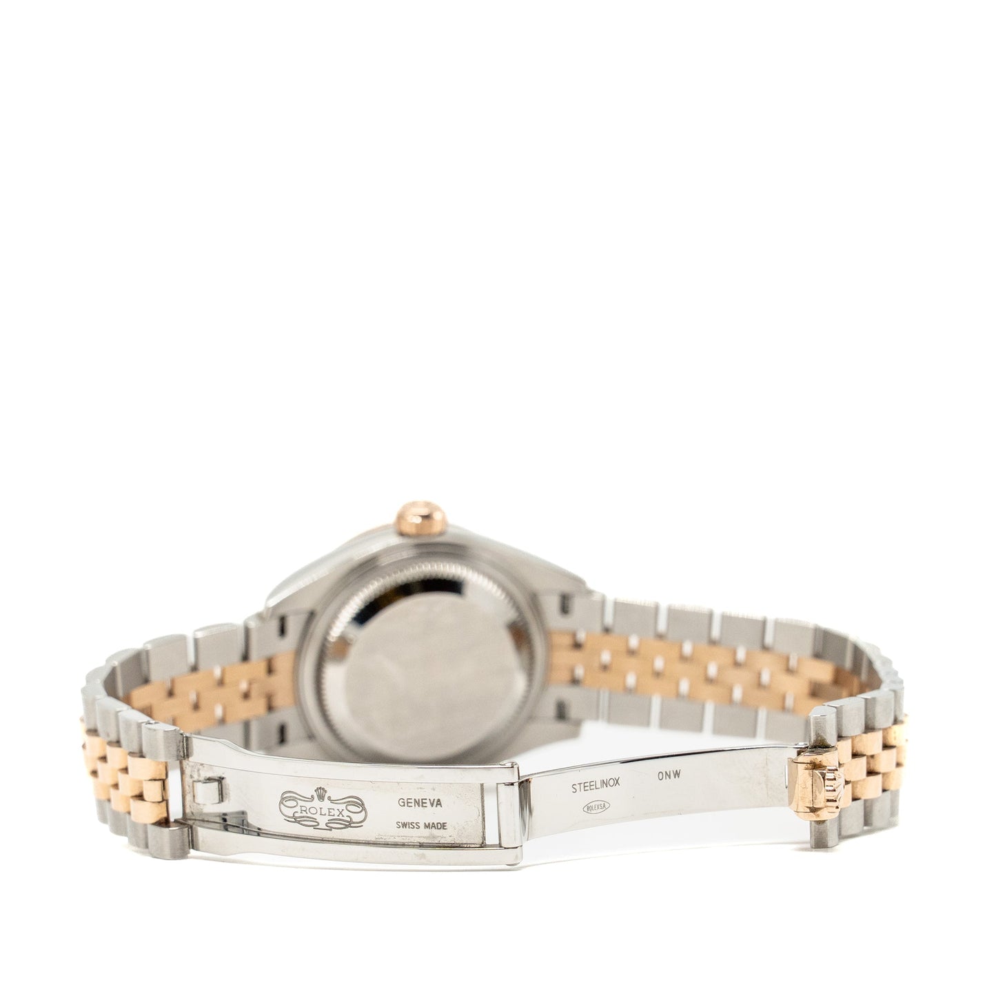 Rolex 28mm Lady-Datejust Oystersteel/Everose Gold/Diamonds, Oliver Green Dial, Jubilee Bracelet, Model: M279381RBR-0007