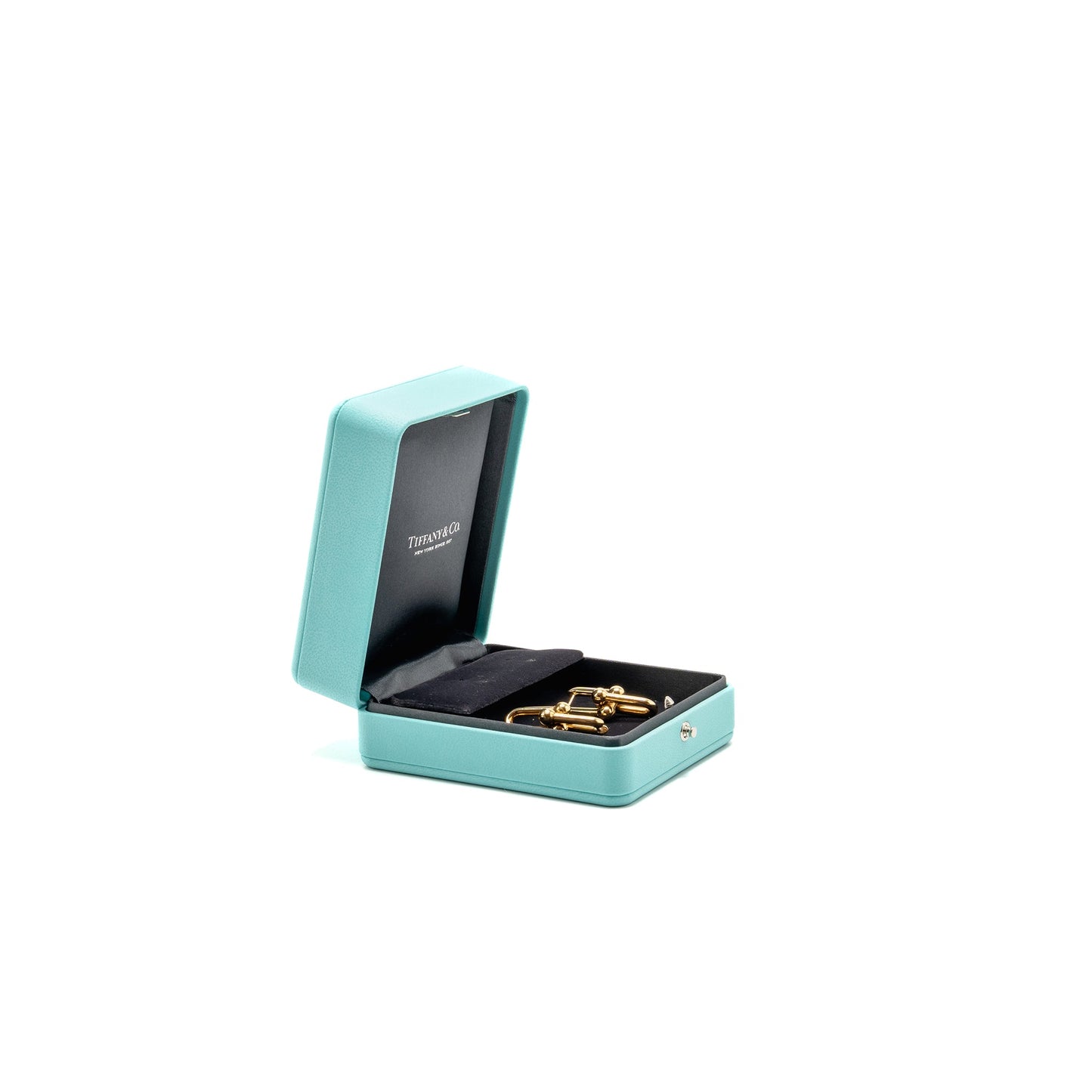 Tiffany Hardware Large Link Earrings Yellow Gold