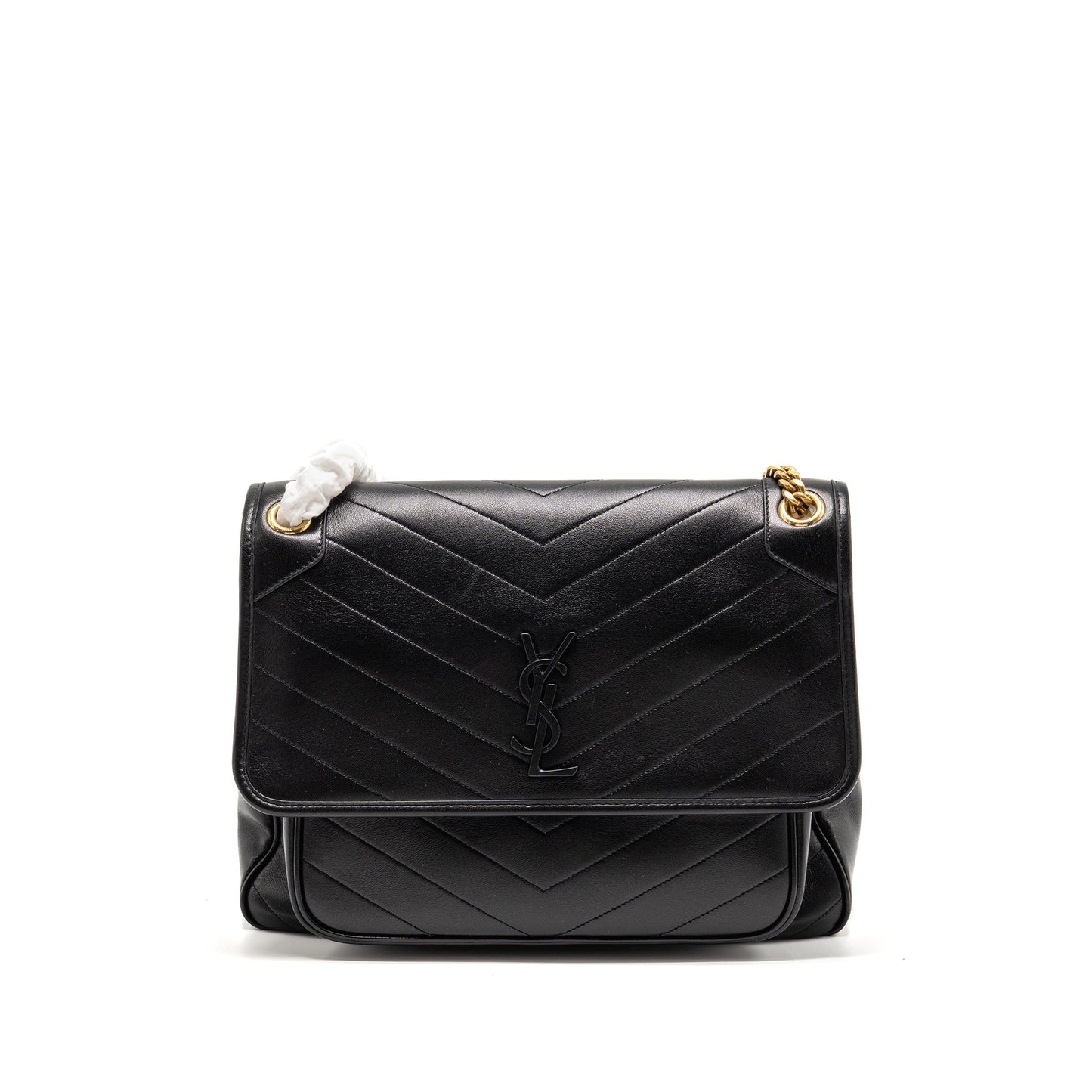Saint Laurent Large Niki Bag Lambskin Black GHW