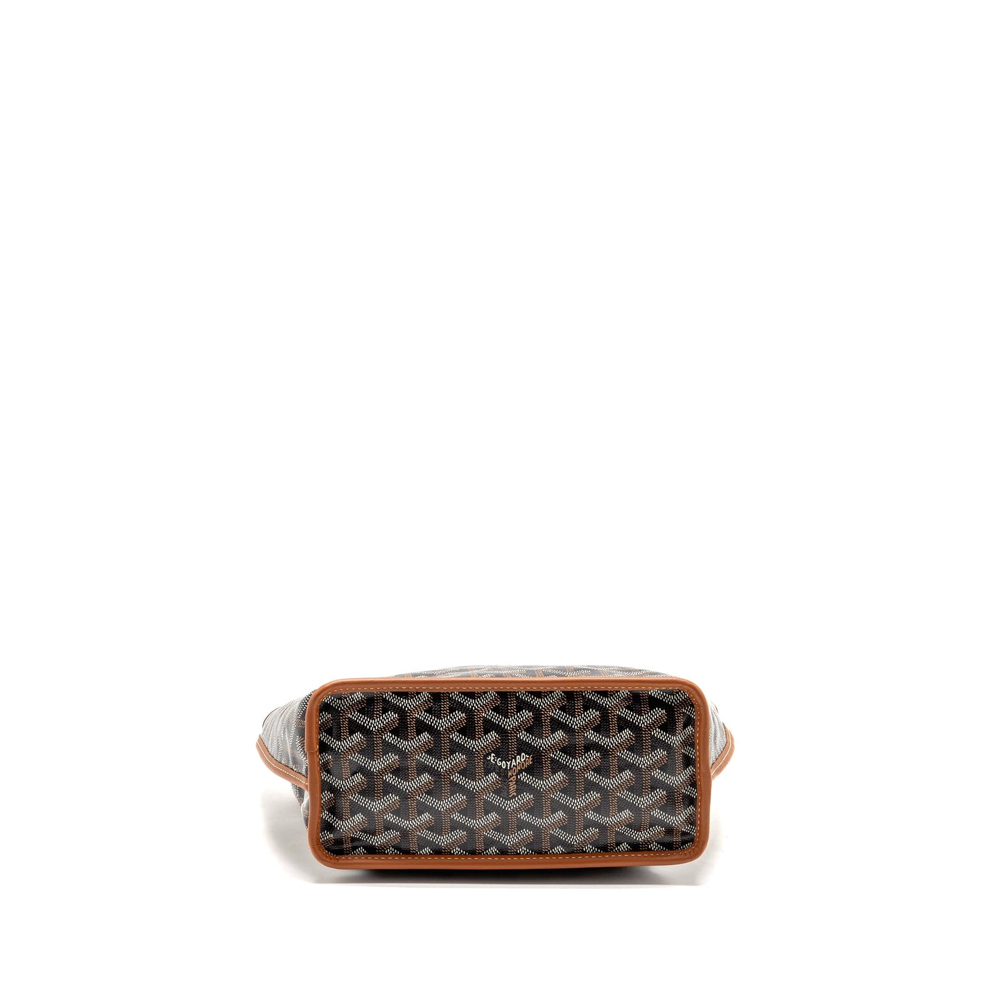 Goyard Mini Anjou Tote Bag Goyardine Canvas/Calfskin Tan SHW