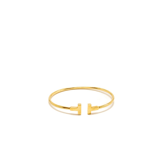 Tiffany Size Medium T Wire Bracelet Yellow Gold