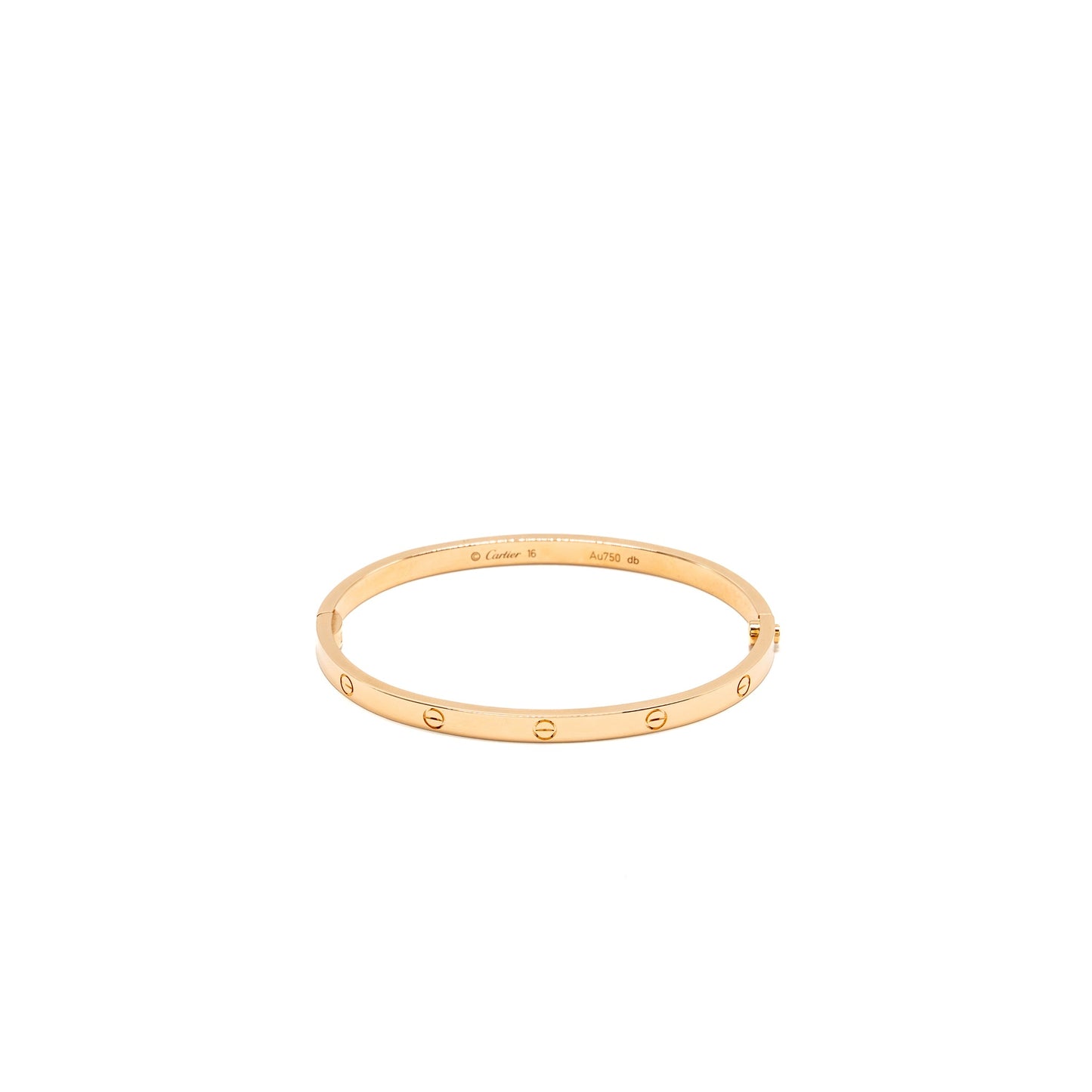 Cartier size 16 Love bracelet, small model rose gold