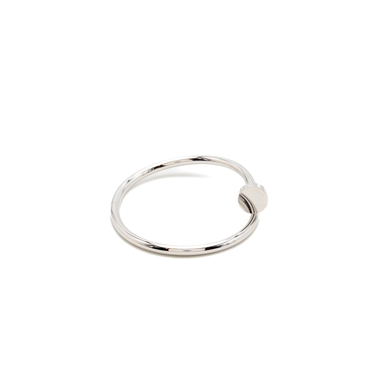 Cartier size 17 Juste un Clou bracelet Classic model white gold