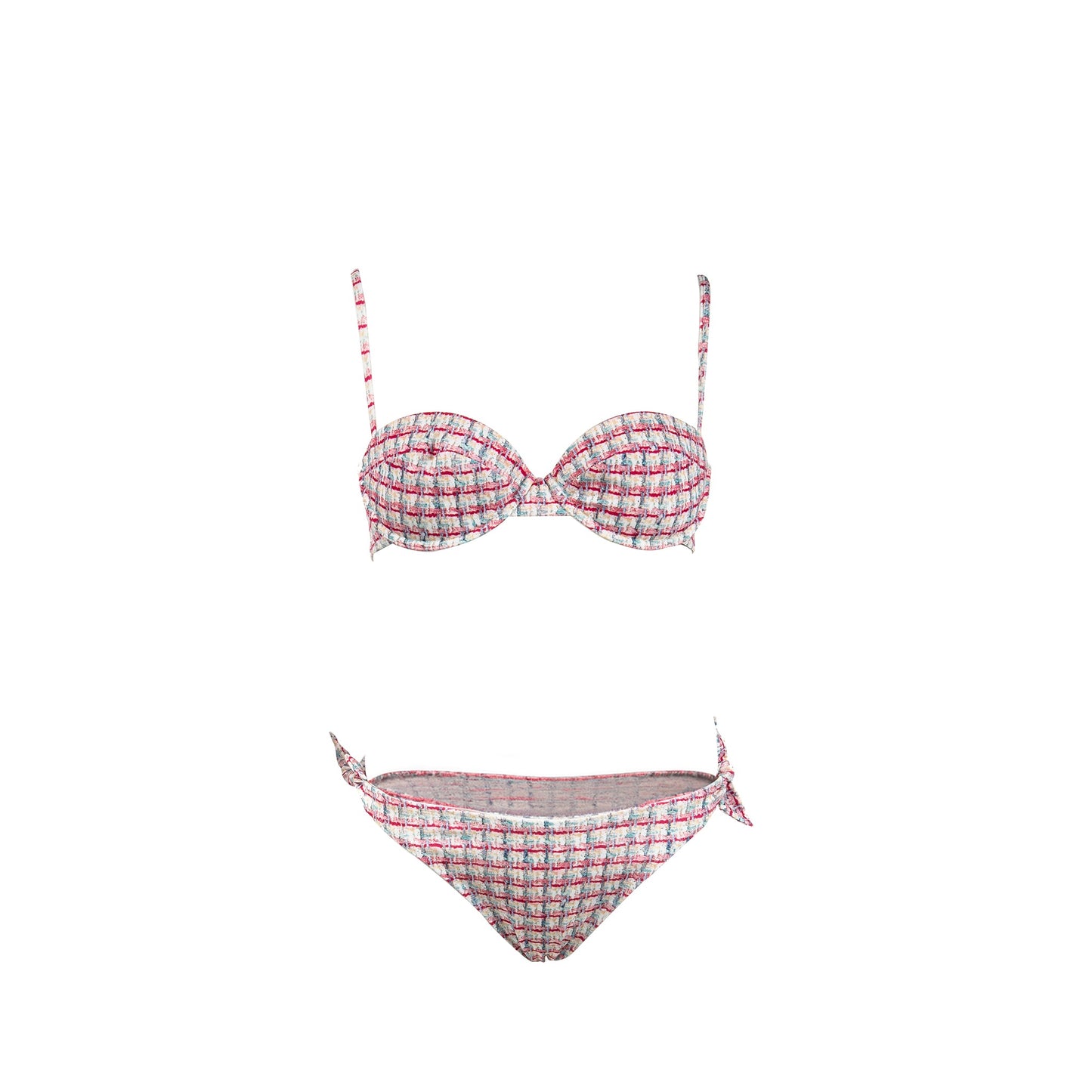 Chanel size 34 swimwear set Polyester/Elastane pink