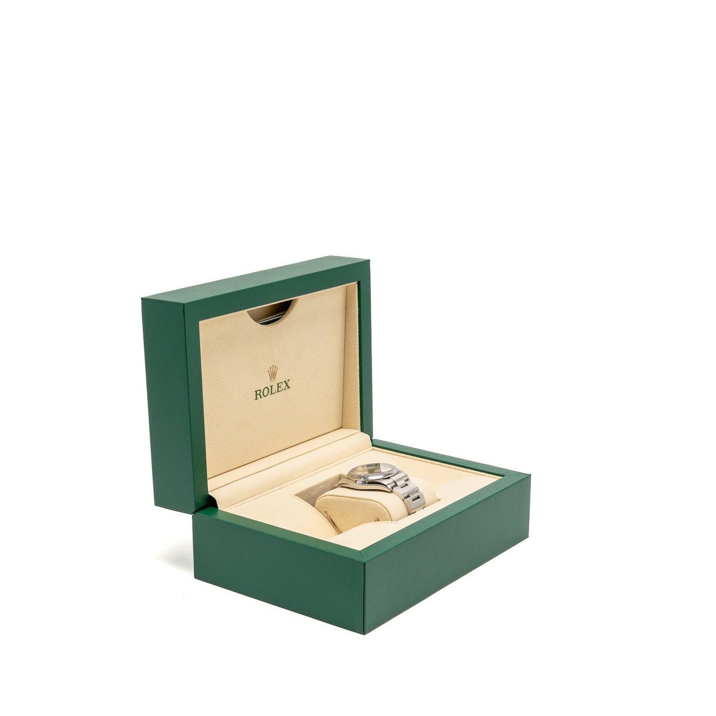 Rolex Oyster Perpetual 34 oyster steel silver dial model: 124200-0001