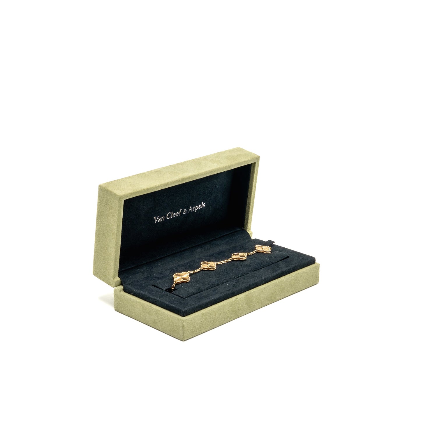 Van Cleef & Arpels Vintage Alhambra Bracelet 5 Motifs Yellow Gold