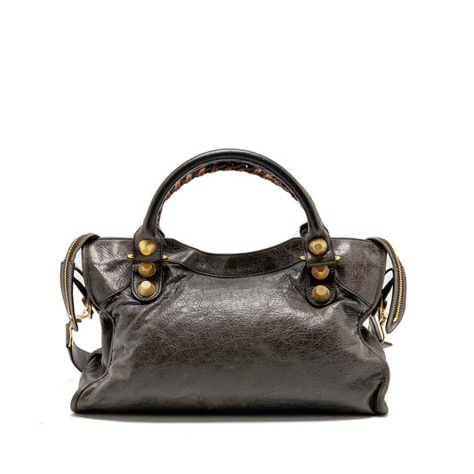 Balenciaga Giant City Bag Calfskin Grey GHW