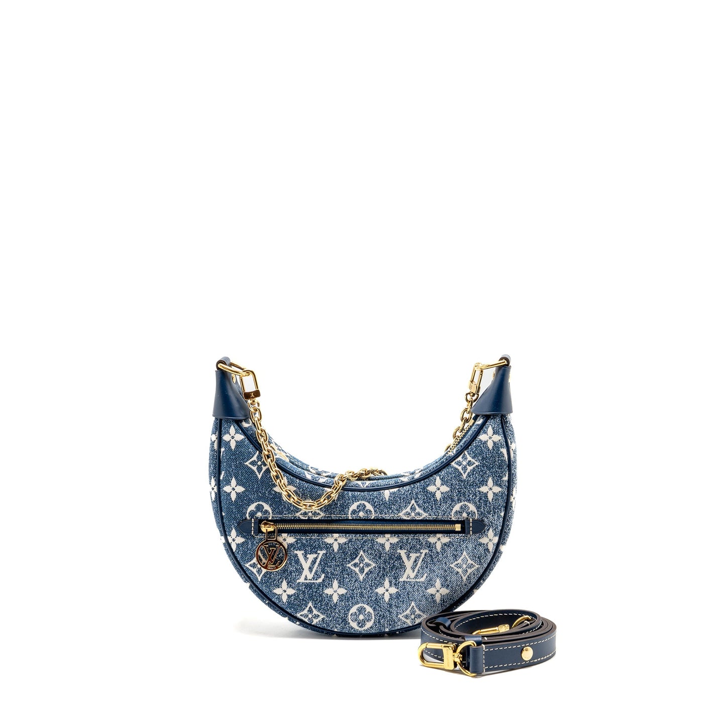 Louis Vuitton loop bag denim blue GHW