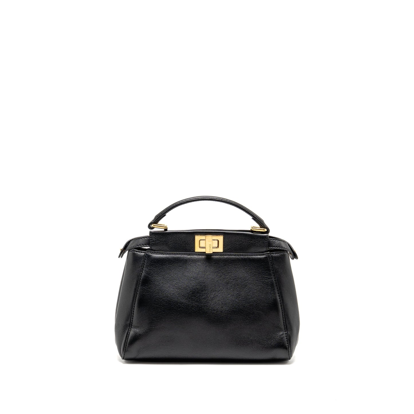 Fendi Mini Peekaboo Lambskin BLACK GHW